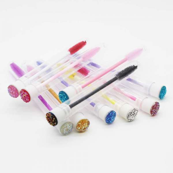 high quality Different Colors Solid Flexible Multipurpose Private Label Eyelash Brush Lash Wand